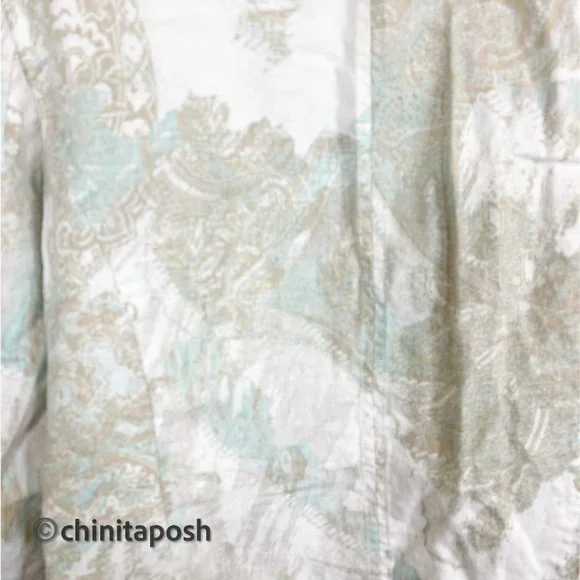 Chicos Cardigan Open Front Roll Adjustable Sleeve - Picture 3 of 6